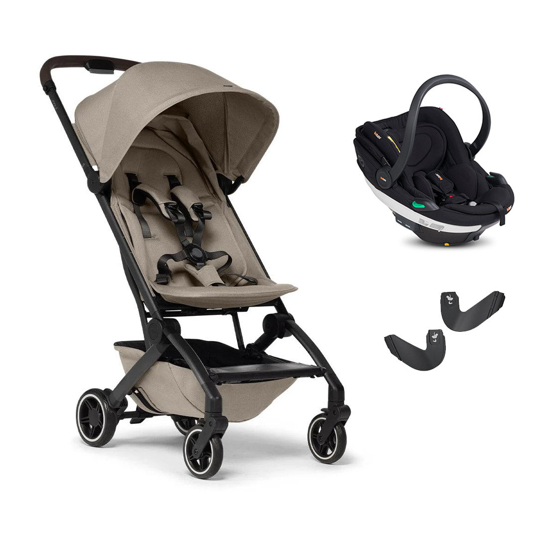 Joolz Aer+ Pushchair + BeSafe Go Beyond Travel System-Travel Systems-Sandy Taupe-No Carrycot | Natural Baby Shower