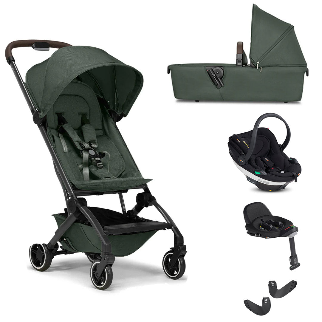 Joolz Aer+ Pushchair + BeSafe Go Beyond Travel System-Travel Systems-Forest Green-With Carrycot | Natural Baby Shower