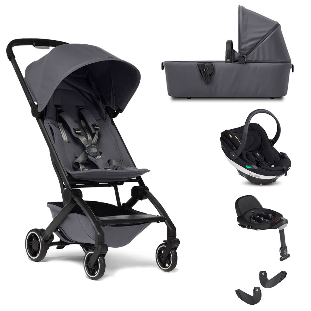 Joolz Aer+ Pushchair + BeSafe Go Beyond Travel System-Travel Systems-Stone Grey-With Carrycot | Natural Baby Shower