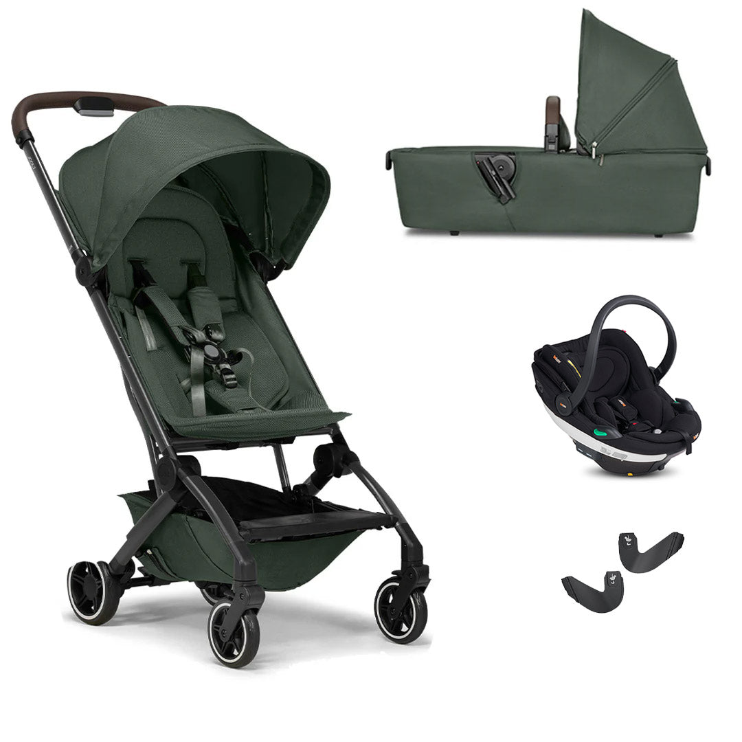 Joolz Aer+ Pushchair + BeSafe Go Beyond Travel System-Travel Systems-Forest Green-With Carrycot | Natural Baby Shower