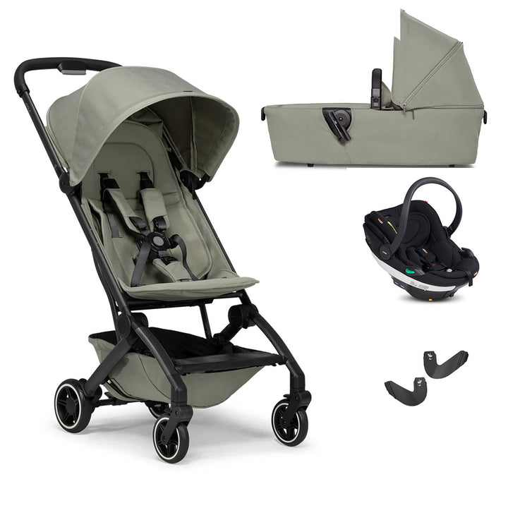 Joolz Aer+ Pushchair + BeSafe Go Beyond Travel System-Travel Systems-Sage Green-With Carrycot | Natural Baby Shower