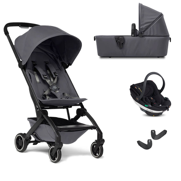 Joolz Aer+ Pushchair + BeSafe Go Beyond Travel System-Travel Systems-Stone Grey-With Carrycot | Natural Baby Shower