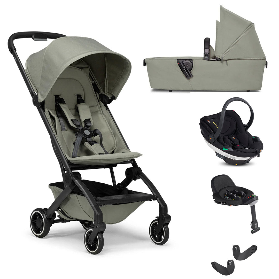 Joolz Aer+ Pushchair + BeSafe Go Beyond Travel System-Travel Systems-Sage Green-With Carrycot | Natural Baby Shower