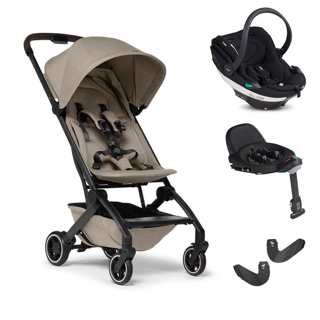 Joolz Aer+ Pushchair + BeSafe Go Beyond Travel System-Travel Systems-Sandy Taupe-No Carrycot | Natural Baby Shower