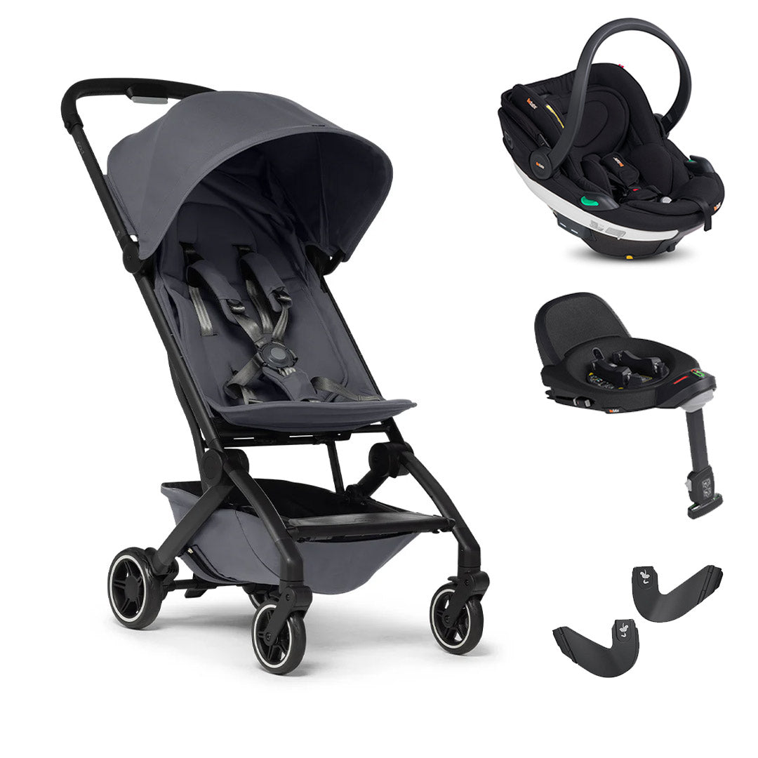 Joolz Aer+ Pushchair + BeSafe Go Beyond Travel System-Travel Systems-Stone Grey-No Carrycot | Natural Baby Shower