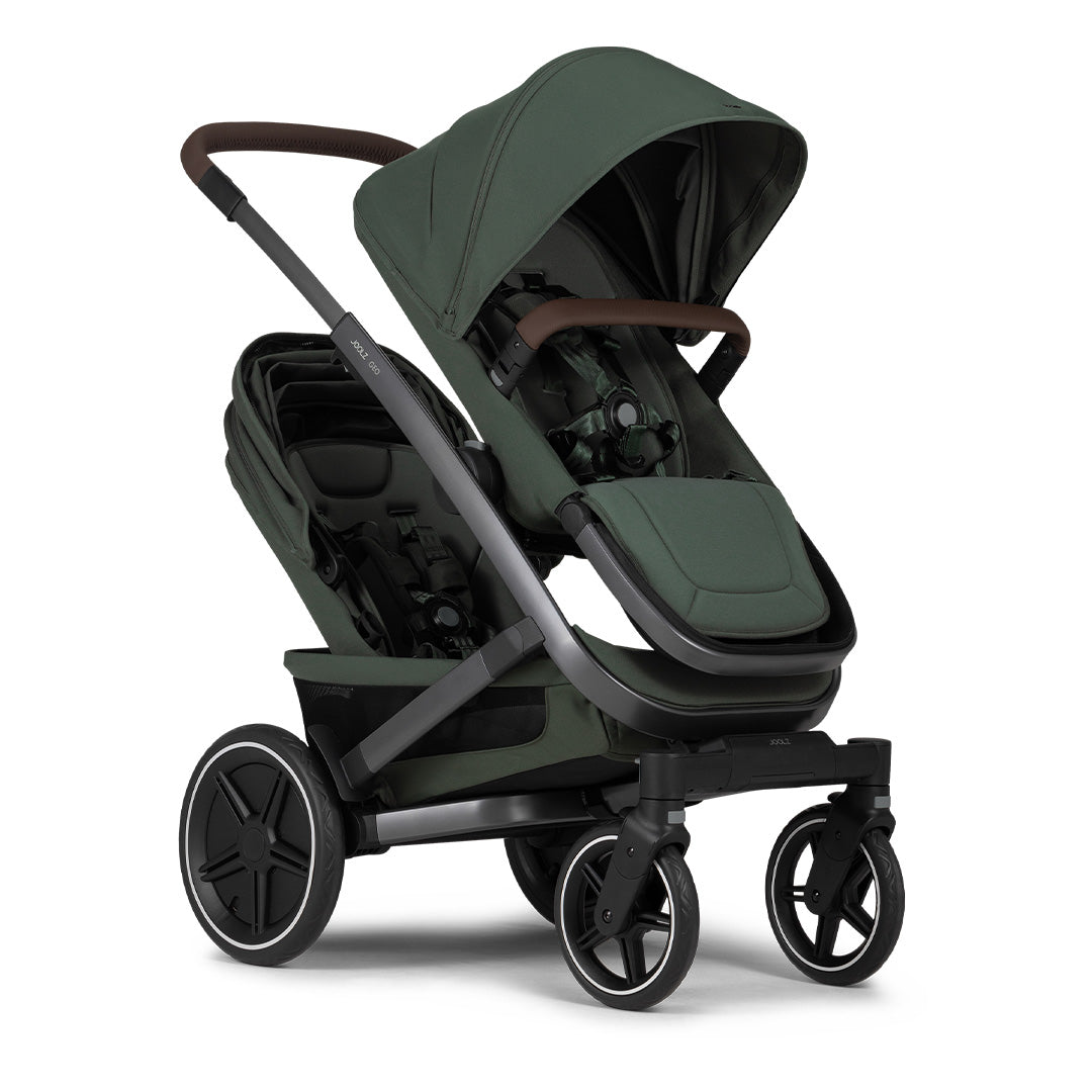 Joolz Geo3 Complete Twin Pushchair - Forest Green - 2024-Strollers-Forest Green- | Natural Baby Shower