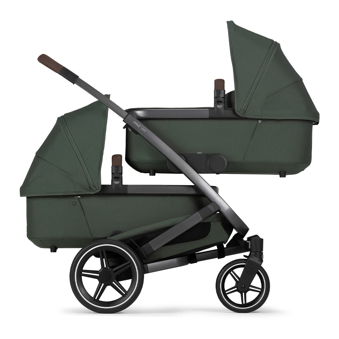 Joolz Geo3 Complete Twin Pushchair - Forest Green - 2024-Strollers-Forest Green- | Natural Baby Shower