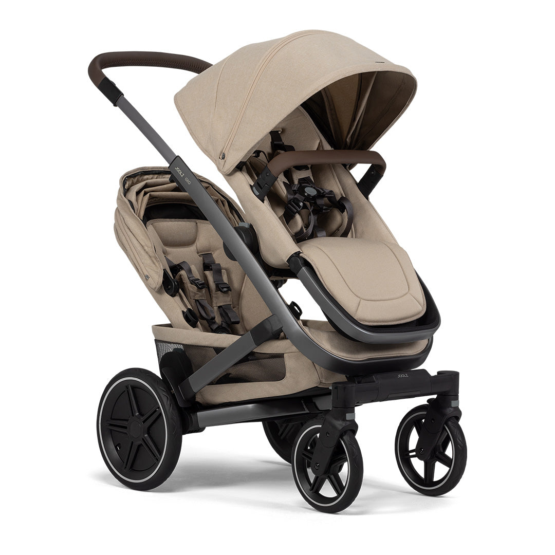 Joolz Geo3 Complete Twin Pushchair - Sandy Taupe - 2024