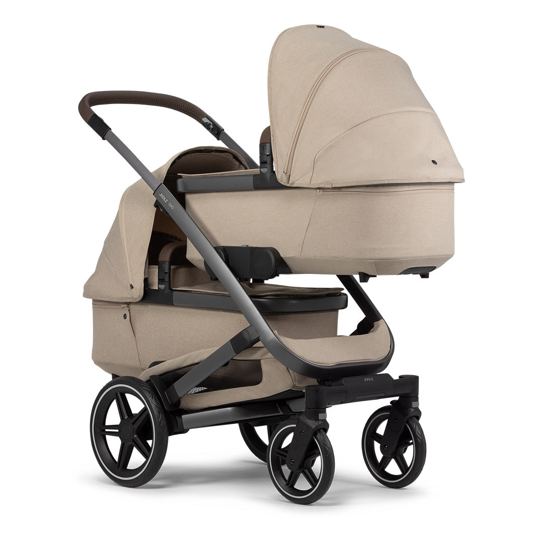 Joolz Geo3 Complete Twin Pushchair - Sandy Taupe - 2024