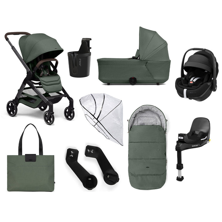 Joolz Hub2 Ultimate Pebble 360 Pro 2 Travel System - Forest Green-Travel Systems-No Base- | Natural Baby Shower