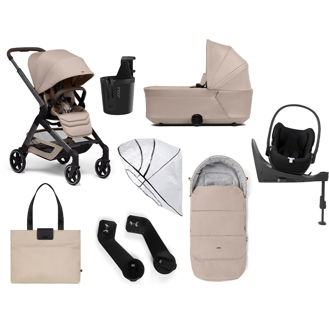 Joolz Hub2 Ultimate Cloud T Travel System - Sandy Taupe-Travel Systems-No Base- | Natural Baby Shower