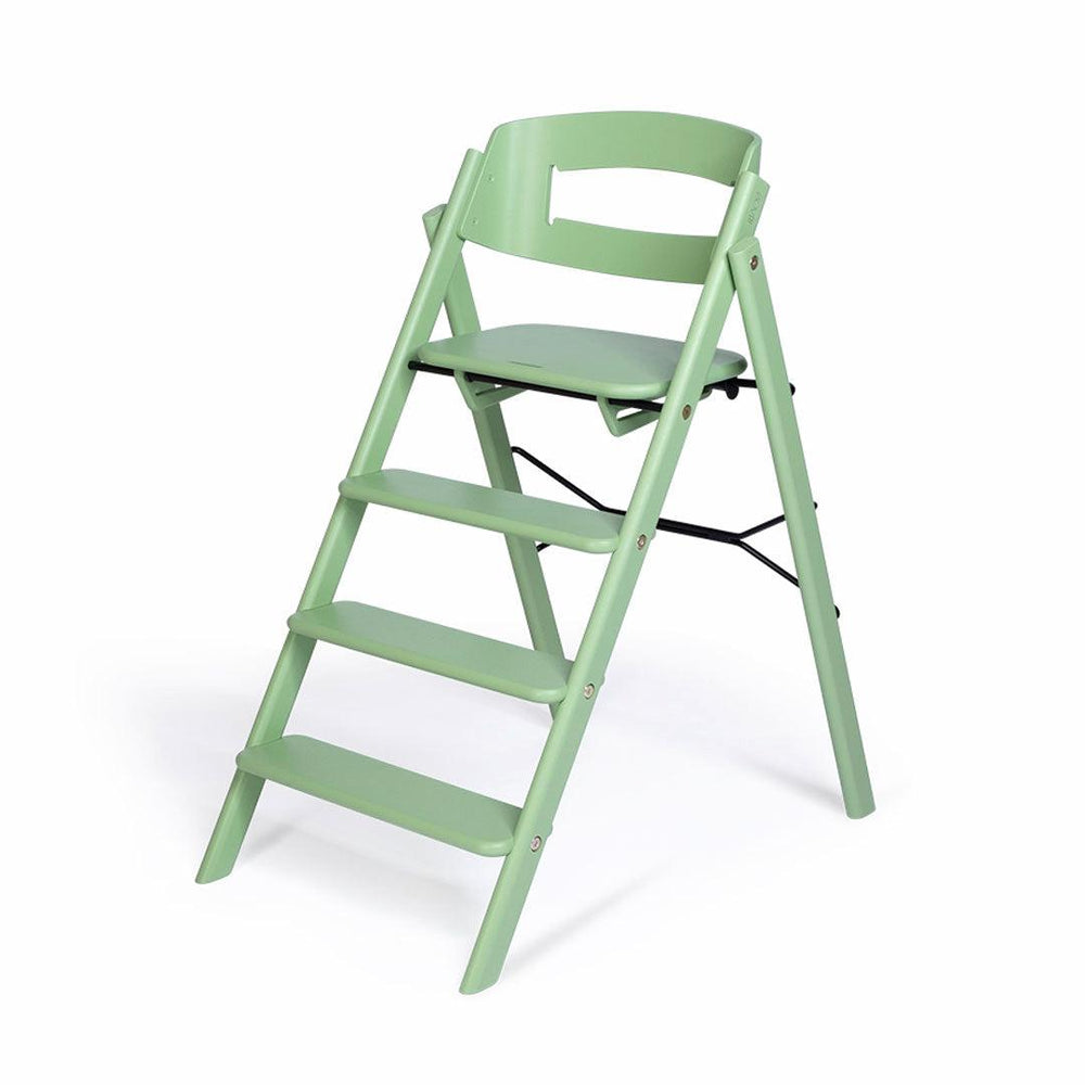 KAOS Klapp Highchair Complete Set - Pale Green/Beech-Highchairs-Pale Green/Beech-Ivory/Plastic Babyseat | Natural Baby Shower