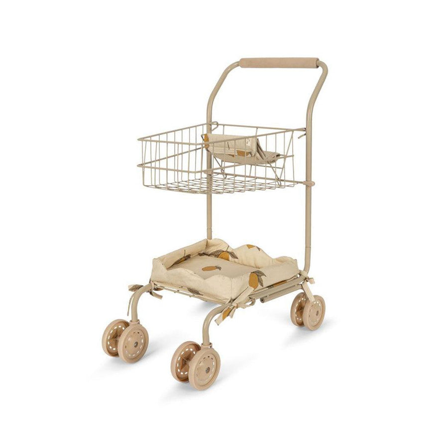 Konges Slojd Kids Shopping Cart - Mon Grand Citron-Push-Alongs-Mon Grand Citron- | Natural Baby Shower