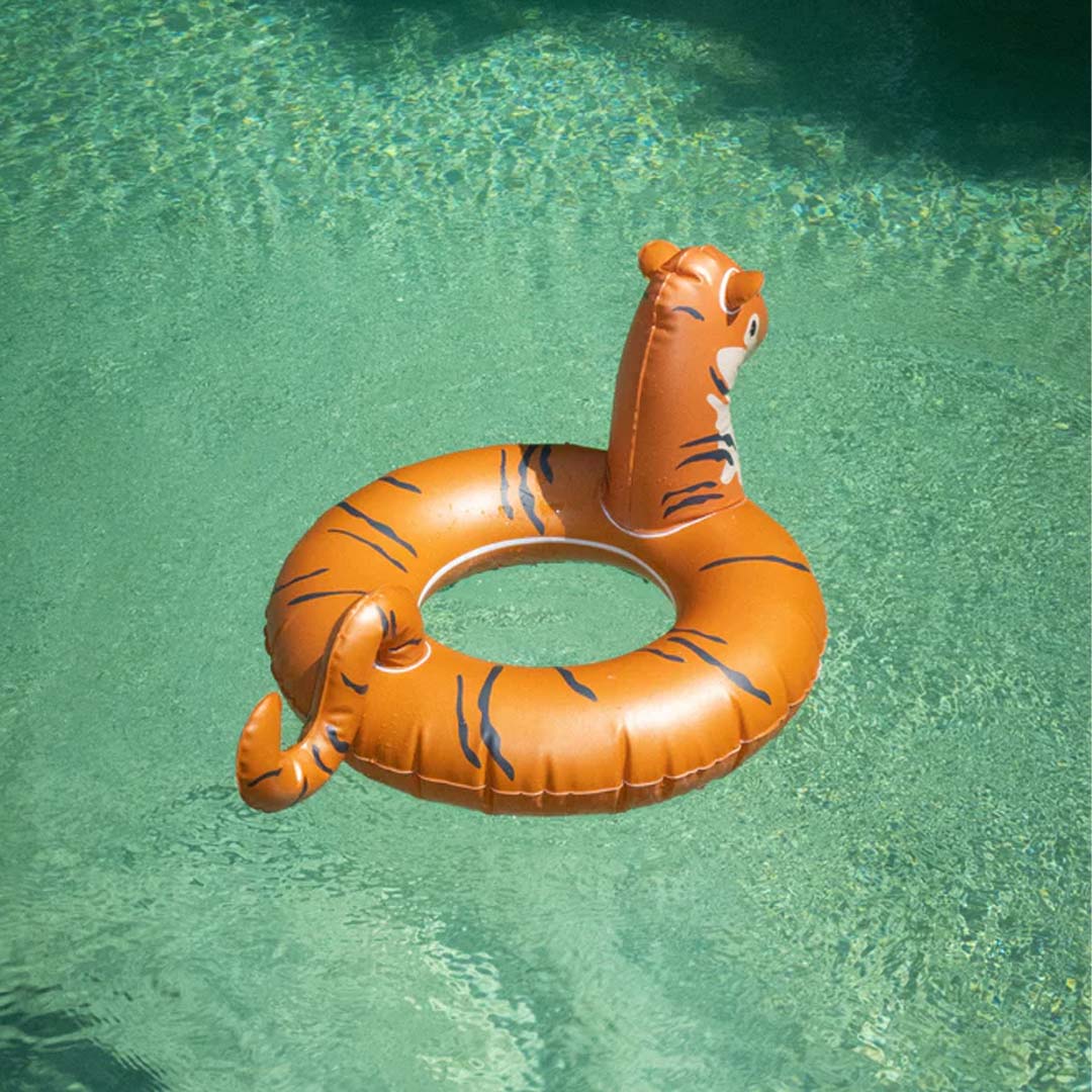 Konges Slojd Swim Ring - Orange - Tiger-Inflatables-Orange-Tiger | Natural Baby Shower