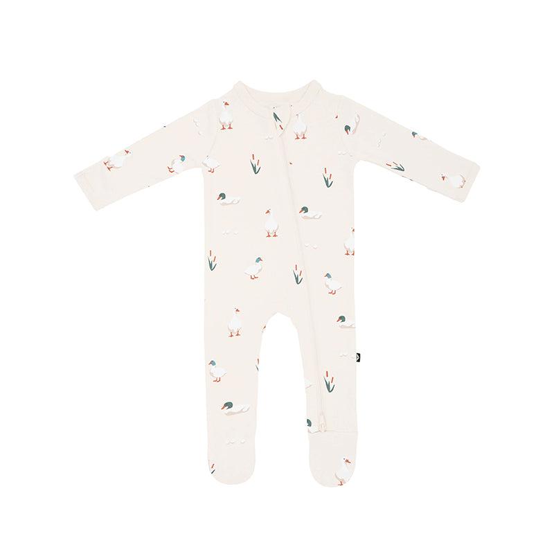 Kyte Baby Zippered Footed Sleepsuit - Duck-Sleepsuits-Duck-0-3m | Natural Baby Shower