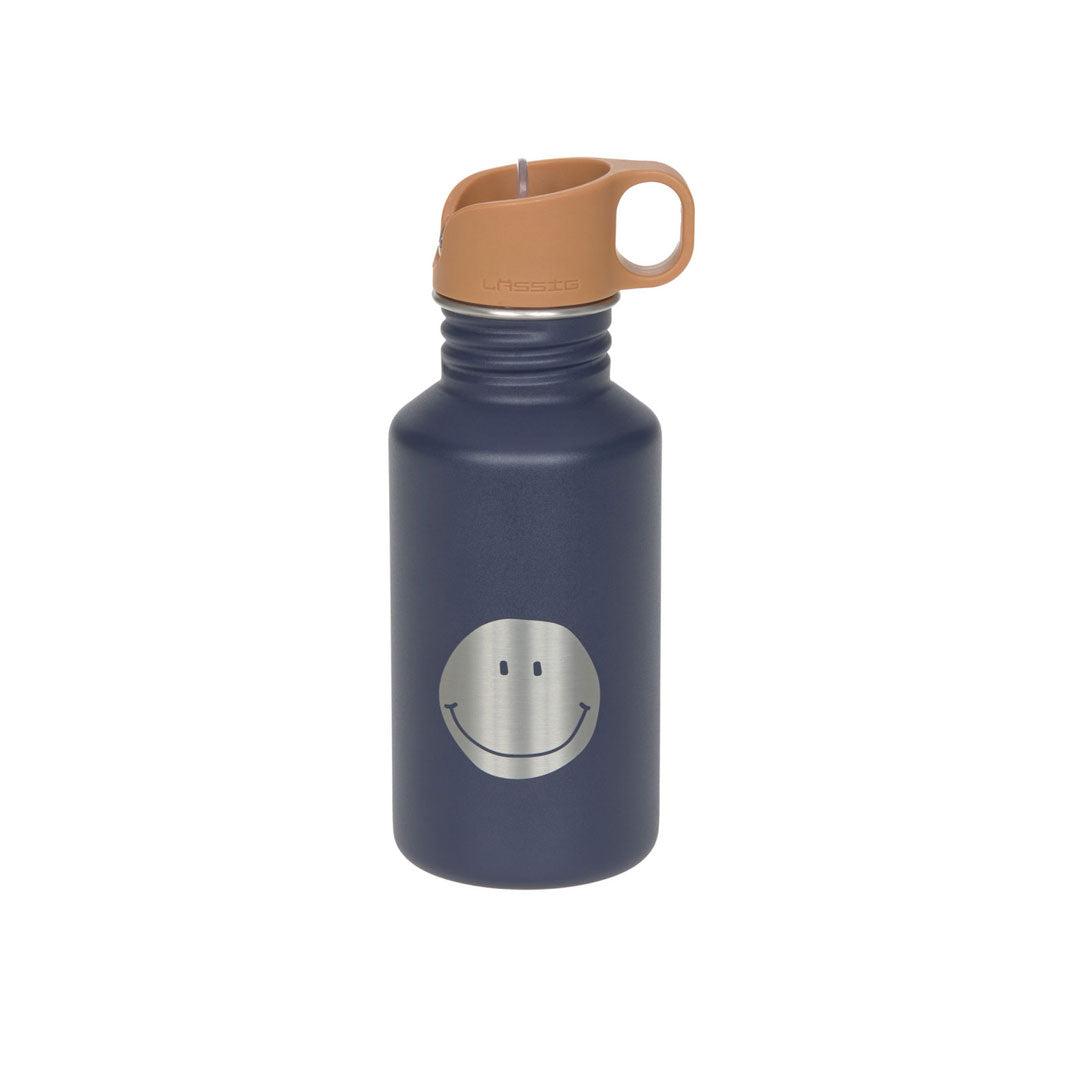 Lassig Bottle Stainless Steel - Little Gang - Smile Navy-Drinking Bottles-Smile Navy-One Size | Natural Baby Shower