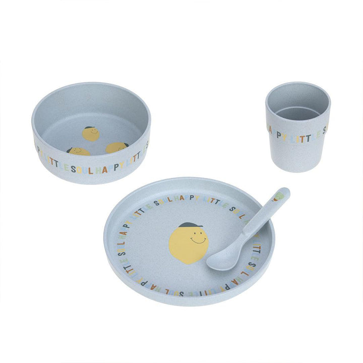 Lassig Dish Set Cellulose - Happy Fruits - Lemon-Plates-Lemon-One Size | Natural Baby Shower