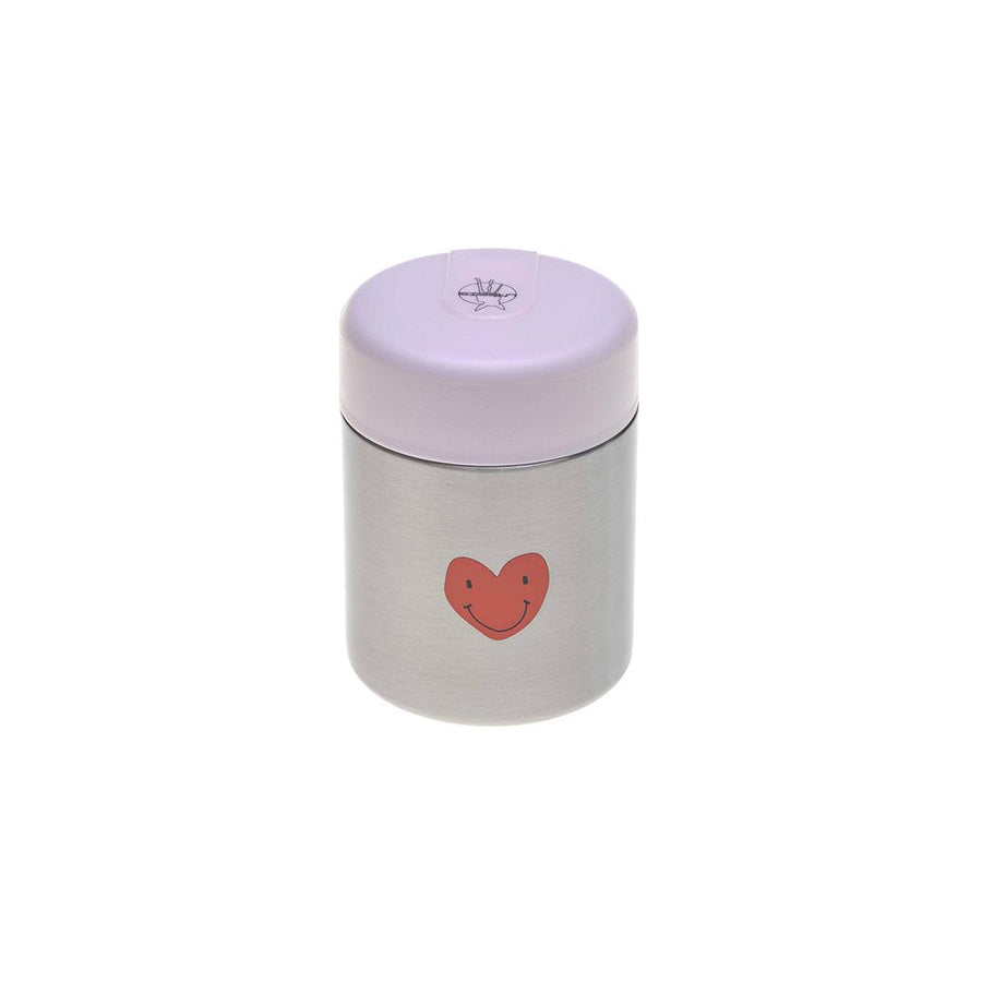 Lassig Food Jar - Happy Rascals - Hearts Lavender-Food Storage-Hearts Lavender-One Size | Natural Baby Shower