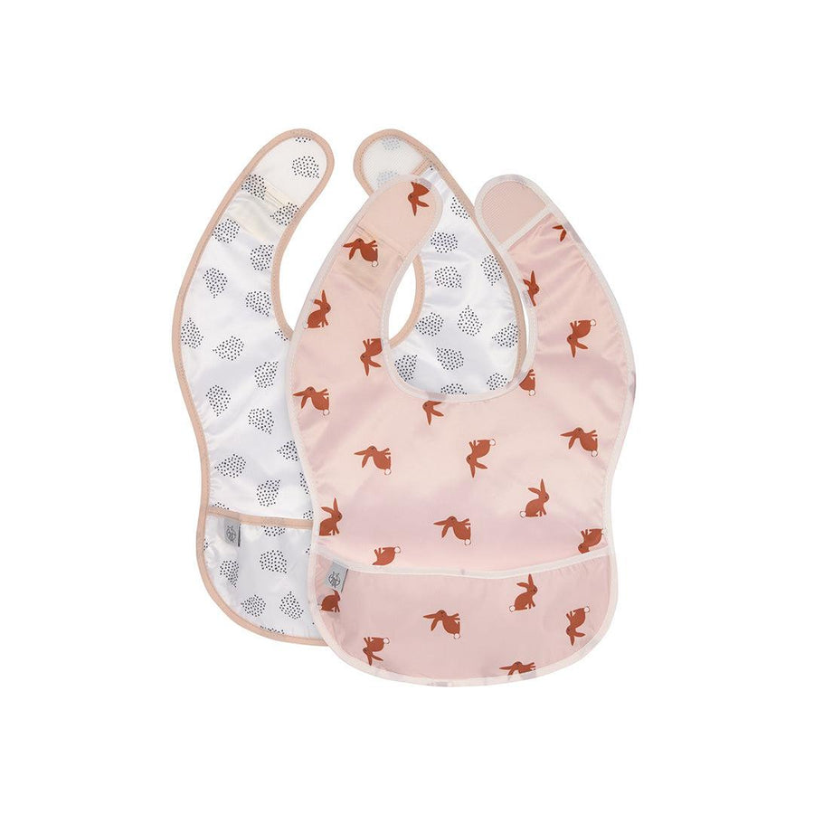 Lassig Lightweight Bibs 2pcs - Little Forest - Rabbit-Bibs-Rabbit-One Size | Natural Baby Shower