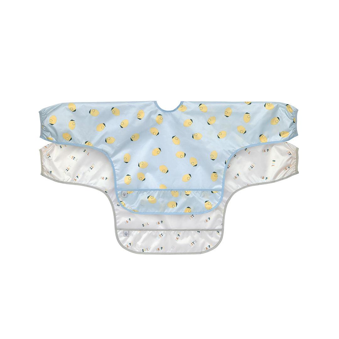 Lassig Long Sleeve Bibs 2pcs - Happy Fruits - Lemon-Bibs-Lemon-One Size | Natural Baby Shower