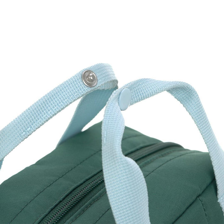 Lassig Mini Square Backpack - Dark Green/Light Blue - Little Gang Lemon-Changing Bags-Dark Green/Light Blue- | Natural Baby Shower