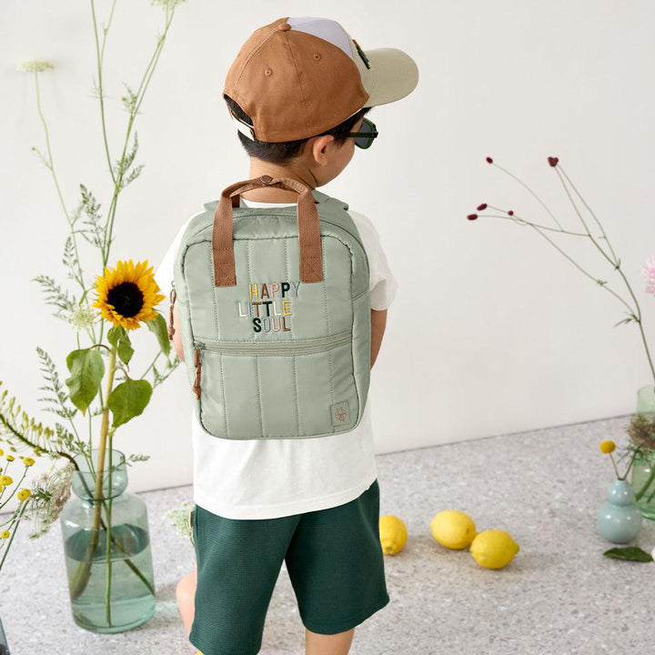 Lassig Mini Square Backpack - Light Khaki - Little Gang-Changing Bags-Light Khaki- | Natural Baby Shower