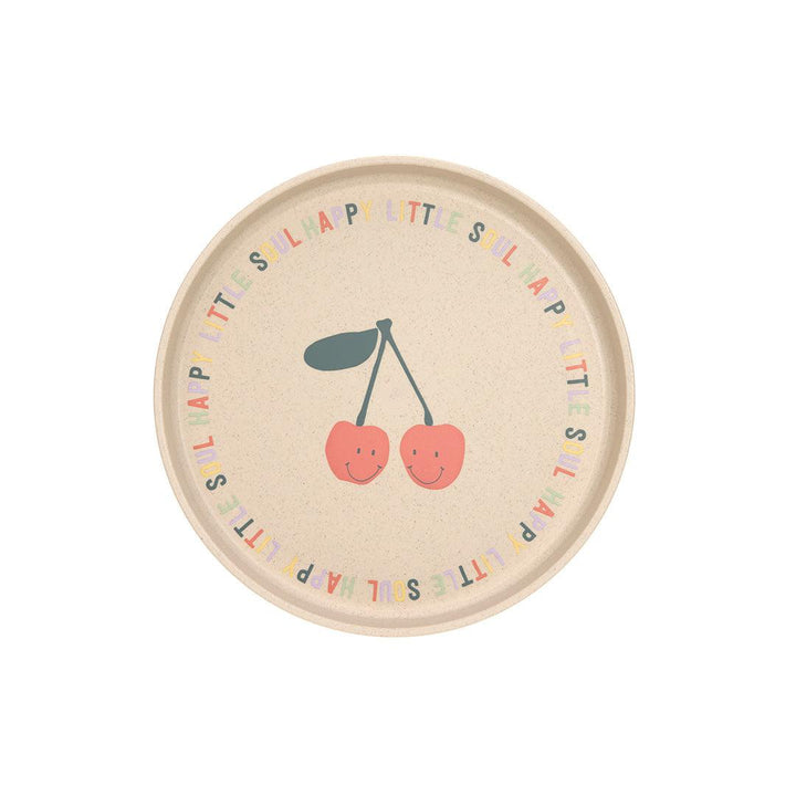 Lassig Plate Cellulose - Happy Fruits - Cherry-Plates-Cherry-One Size | Natural Baby Shower