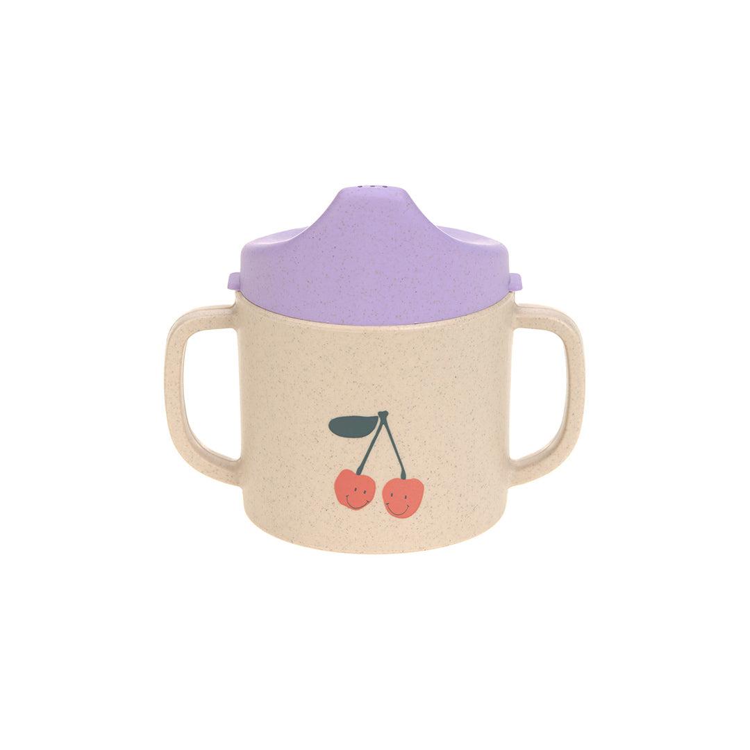 Lassig Sippy Cup Cellulose - Happy Fruits - Cherry-Sippy Cups-Cherry-One Size | Natural Baby Shower