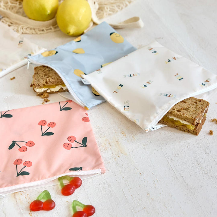 Lassig Snack Bag - Happy Fruits - Cherry-Lunch Bags-Cherry-One Size | Natural Baby Shower