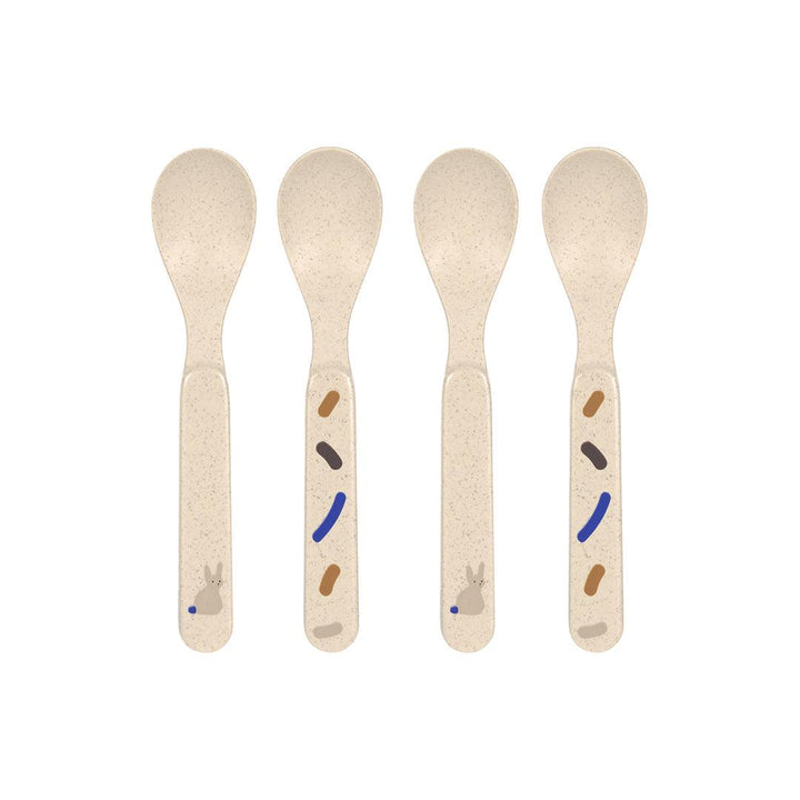 Lassig Spoon Set Cellulose - Little Mateys - Royal Blue-Cutlery-Royal Blue-One Size | Natural Baby Shower