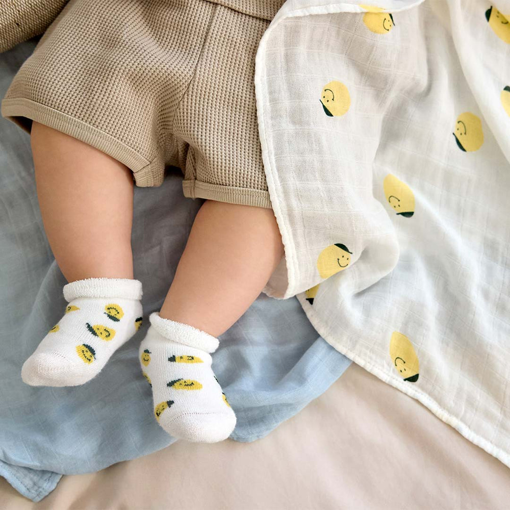 Lassig Heavenly Soft Swaddles - Happy Fruits - Lemon-Swaddling Wraps-Lemon-L | Natural Baby Shower