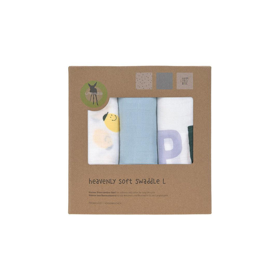 Lassig Heavenly Soft Swaddles - Happy Fruits - Lemon-Swaddling Wraps-Lemon-L | Natural Baby Shower