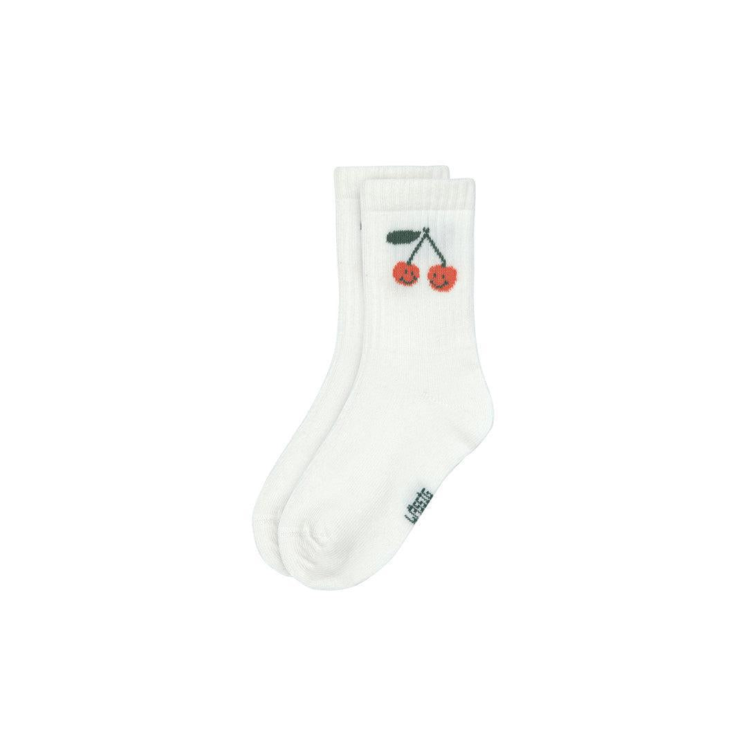 Lassig Tennis Socks - 3 Pack - White - Cherry-Socks-White-19-22 | Natural Baby Shower