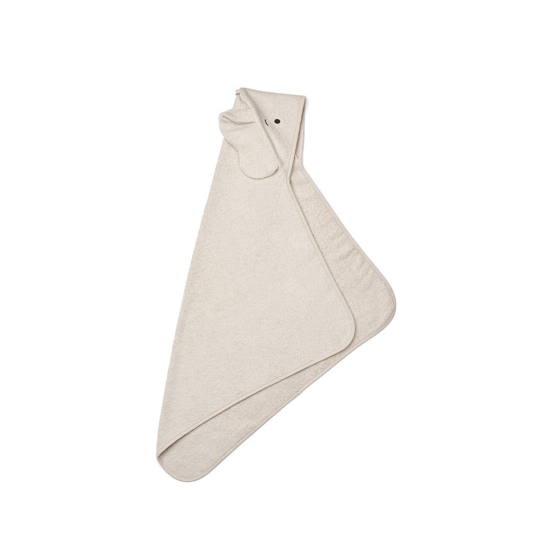 Liewood Albert Elephant Hooded Towel - Sandy-Bath Towels-Sandy- | Natural Baby Shower