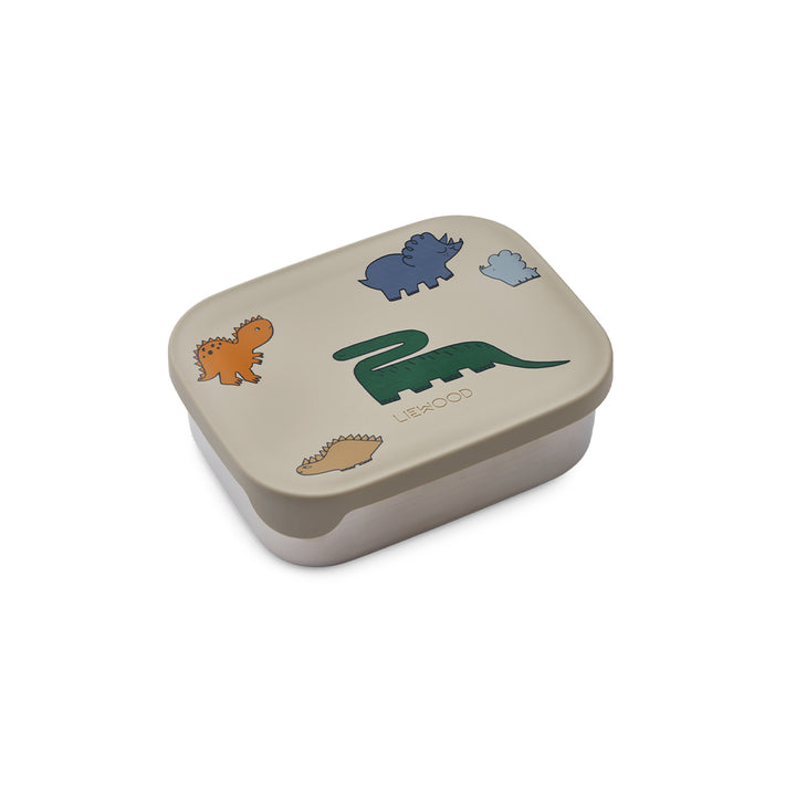 Liewood Arthur Printed Lunchbox - Dinosaurs - Mist