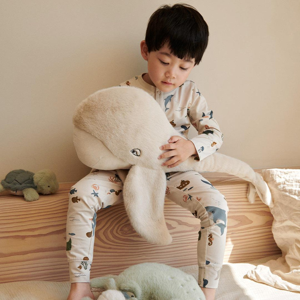 Liewood Berman Whale Teddy - Mist-Soft Toys-Mist-One size | Natural Baby Shower