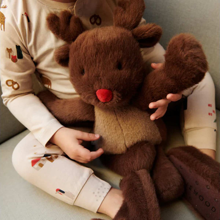 Liewood Berto Reindeer Teddy - Pecan-Soft Toys-Pecan- | Natural Baby Shower