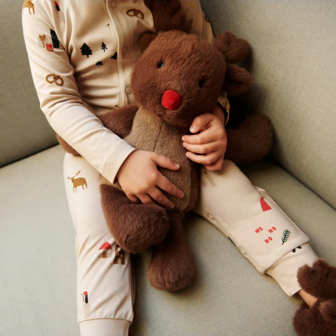 Liewood Berto Reindeer Teddy - Pecan-Soft Toys-Pecan- | Natural Baby Shower