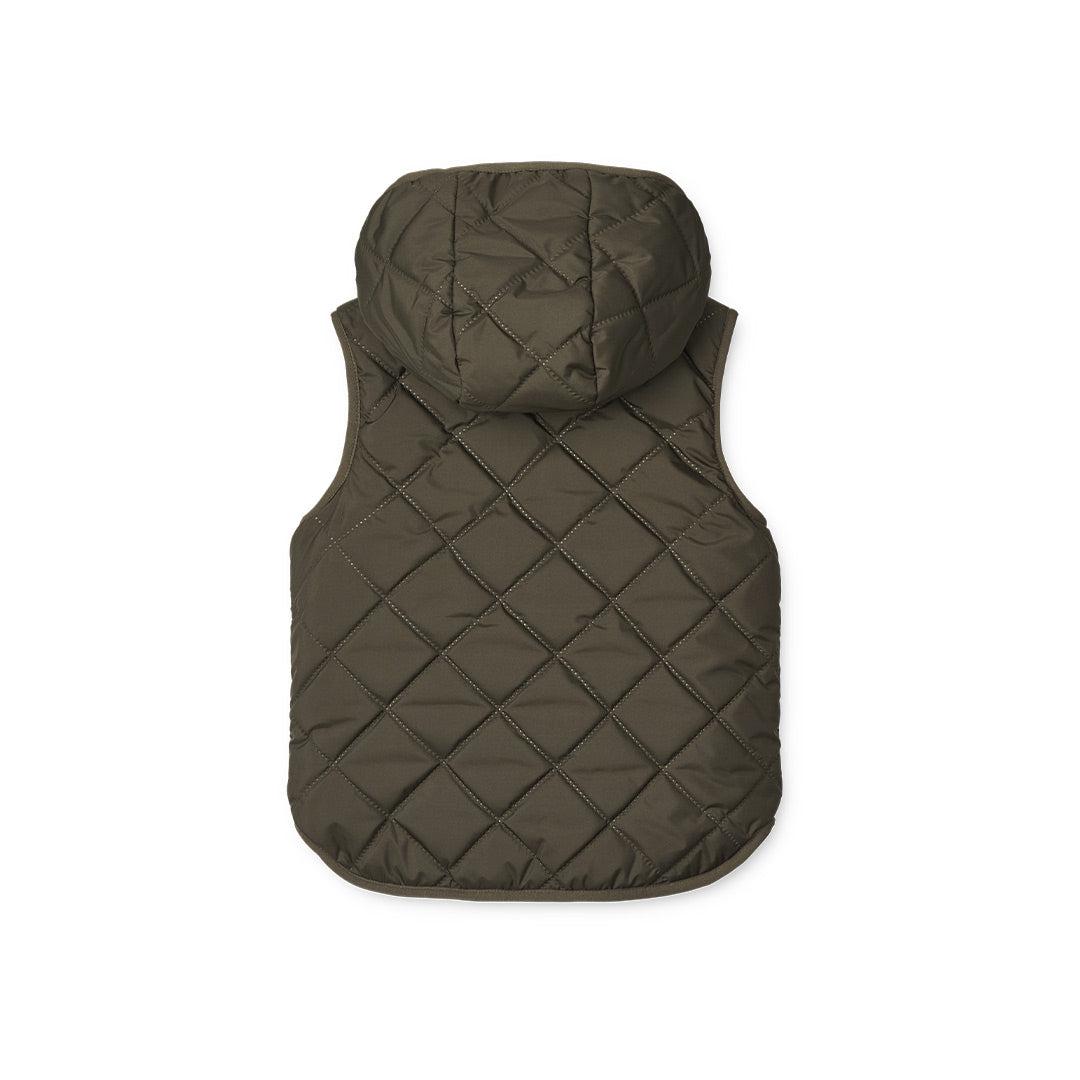 Liewood Diana Reversible Vest - Army Brown Mix-Coats- | Natural Baby Shower