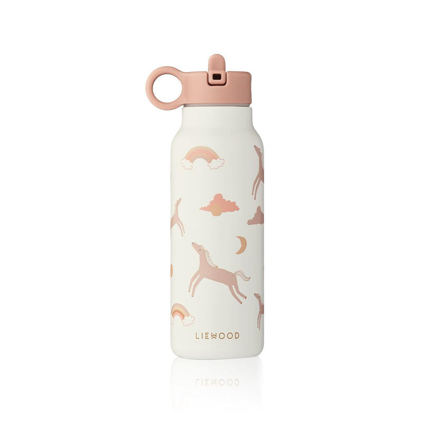 Liewood Falk Water Bottle 350ml - Aviator / Ecru-Drinking Bottles-Aviator / Ecru-One size | Natural Baby Shower