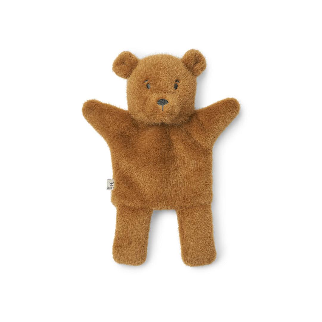 Liewood Honor Bear Hand Puppet - Golden Caramel-Soft Toys-Golden Caramel- | Natural Baby Shower