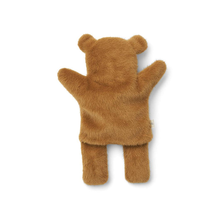 Liewood Honor Bear Hand Puppet - Golden Caramel-Soft Toys-Golden Caramel- | Natural Baby Shower