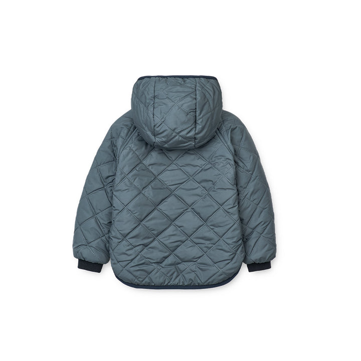 Liewood Jackson Reversible Jacket - Whale Blue Multi Mix-Coats- | Natural Baby Shower