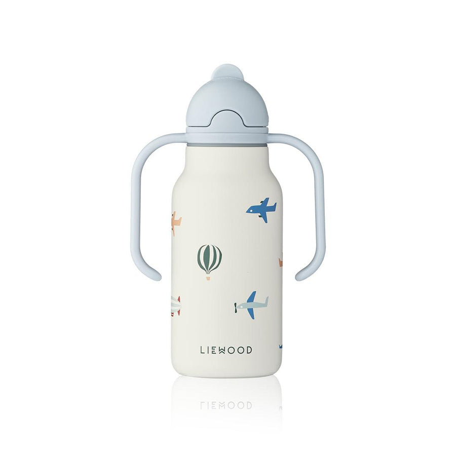 Liewood Kimmie Water Bottle 250 ml - Aviator / Ecru-Drinking Bottles-Aviator / Ecru-One size | Natural Baby Shower