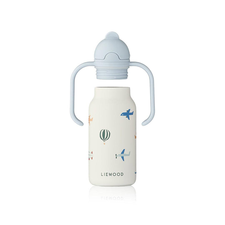 Liewood Kimmie Water Bottle 250 ml - Aviator / Ecru-Drinking Bottles-Aviator / Ecru-One size | Natural Baby Shower