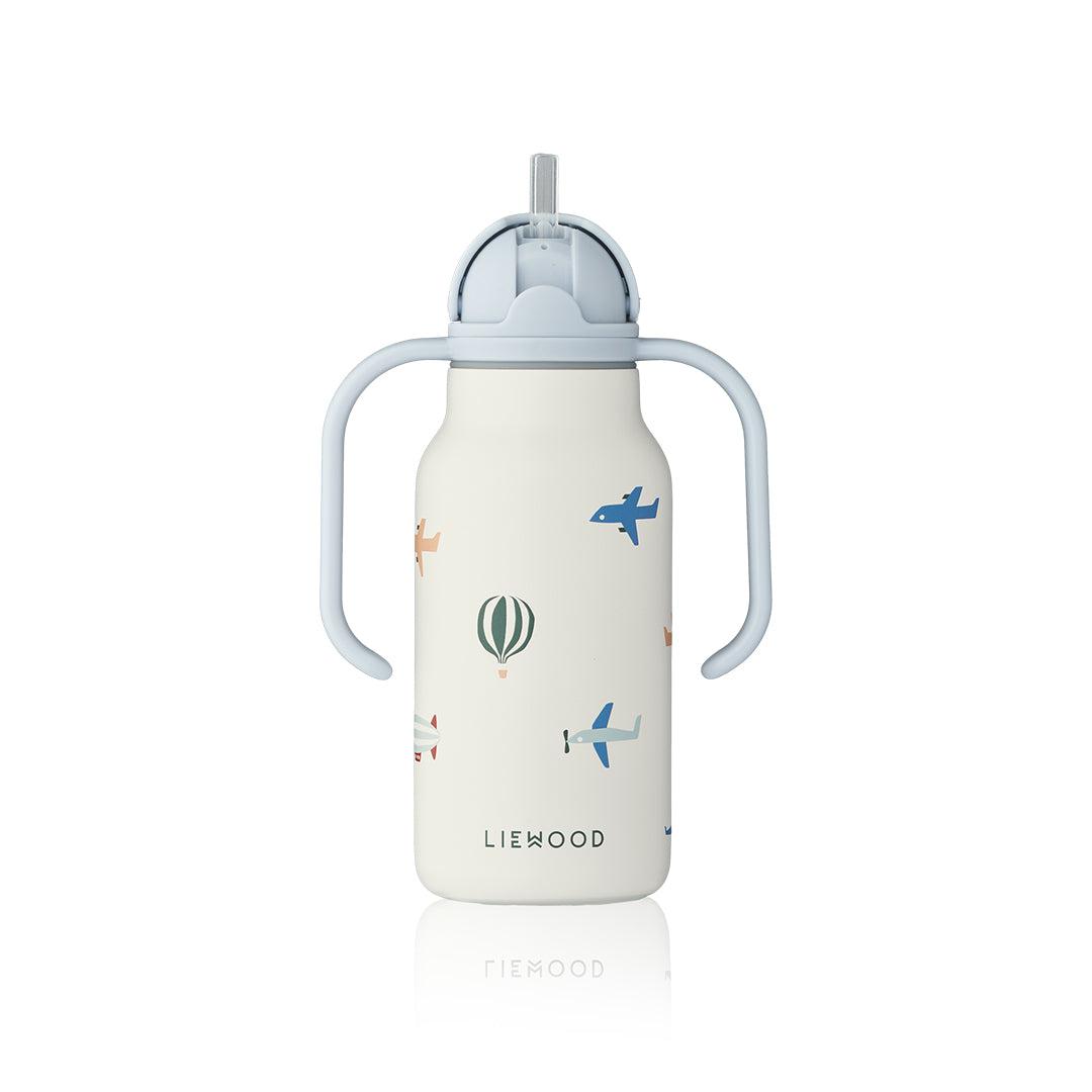 Liewood Kimmie Water Bottle 250 ml - Aviator / Ecru-Drinking Bottles-Aviator / Ecru-One size | Natural Baby Shower