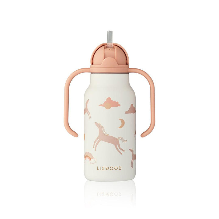 Liewood Kimmie Water Bottle 250 ml - Dream / Ecru-Drinking Bottles-Dream / Ecru-One size | Natural Baby Shower