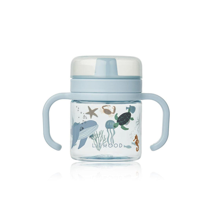 Liewood Kylo Tritan Sippy Cup 280ml - Sea Creature / Sandy-Sippy Cups-Sea Creature / Sandy-One size | Natural Baby Shower