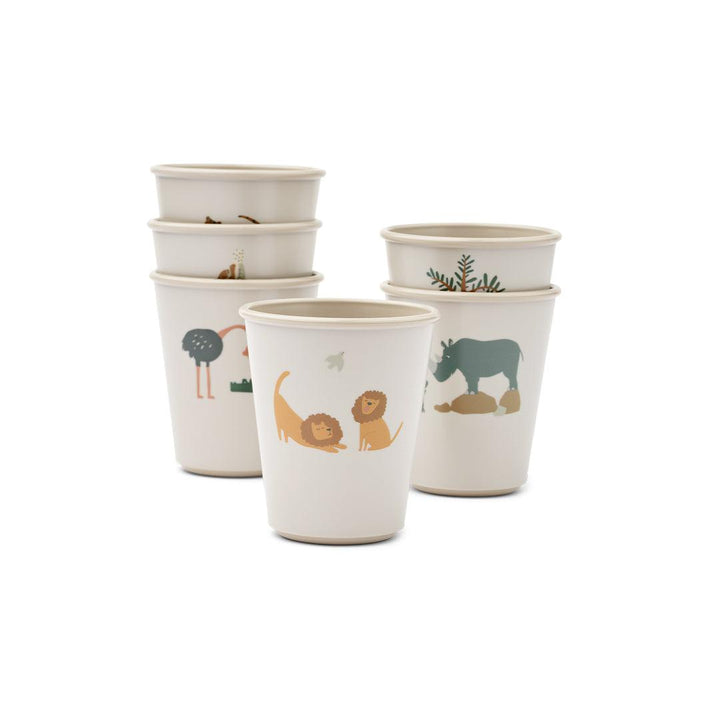 Liewood Lana Cup - 6 Pack - All Together - Sandy-Cups-All Together/Sandy- | Natural Baby Shower