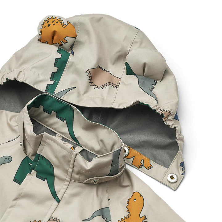 Liewood Manu Jacket - Dinosaurs - Mist-Coats- | Natural Baby Shower